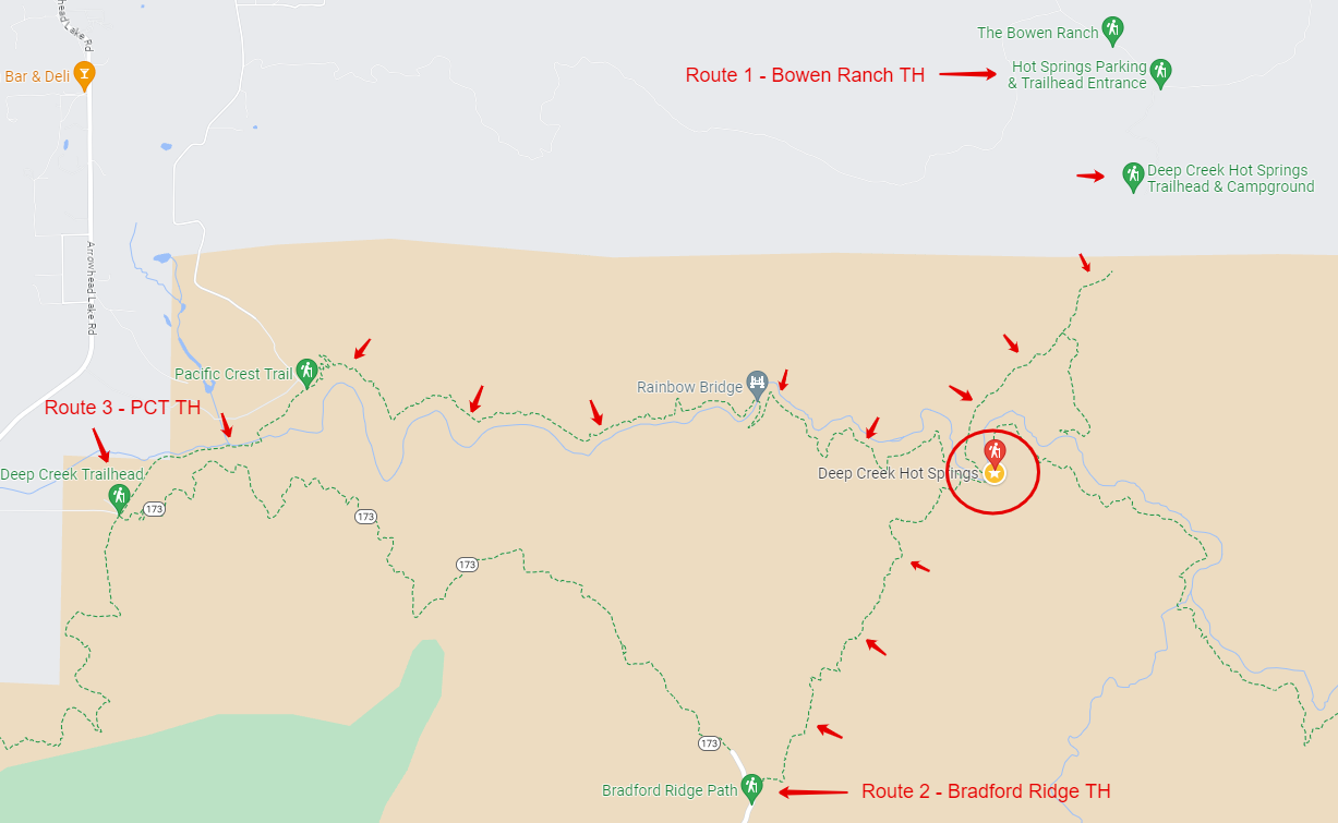 Deep Creek Hot Springs - Only Guide to all 3 Routes